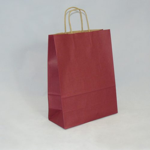 Torba 25x11x32 cm bordo ucho skręcane