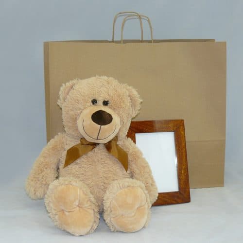 54 x 15 x 46 cm torba beżowa ucho skręcane