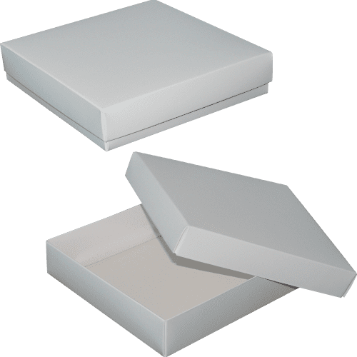 Pudełko białe 18 x 18 x 4 cm