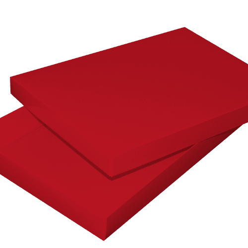 pudełko ozdobne czerwone 35 x 24 x 4 cm