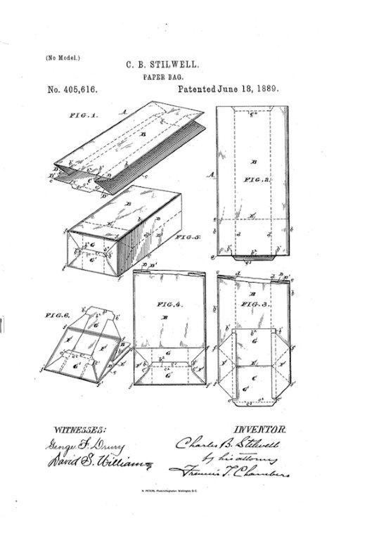 Charlesie-stillwell-patent-1889_585-ilustrujacy-konstrukcje-torb-zrodlo-moma.org_-1 - Awih - Torby I Opakowania