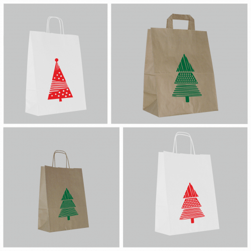 Torby prezentowe świąteczne eko