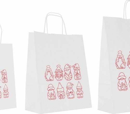 Torby świąteczne duże Mikołajki