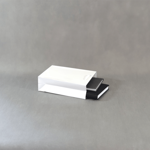 Średnia torba laminowana; biały18xx8x26bt