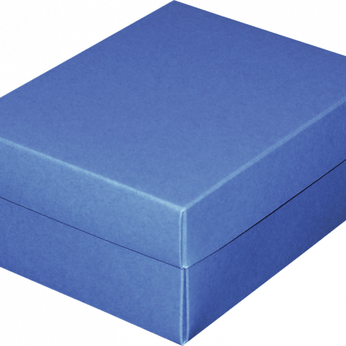 Pudełko niebieskie 16 x 12,5 x 7 barwione w masie