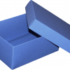 Pudełko niebieskie 16 x 12,5 x 7 cm barwione w masie