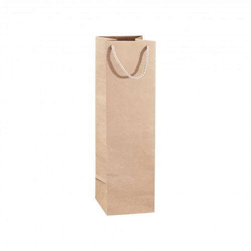 Torba papierowa premium na butelkę Kraftlux 11,5x11,5x40
