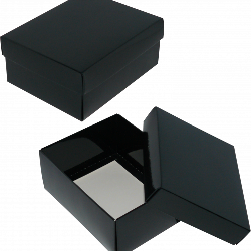 Pudełko czarne błyszczące 16 x 12,5 x 7