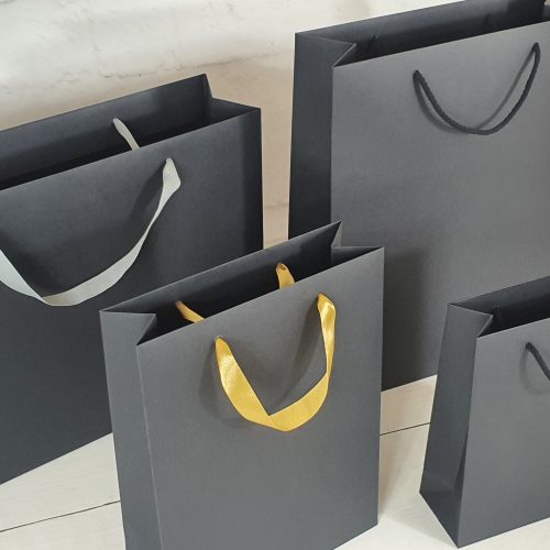 Torby papierowe czarne